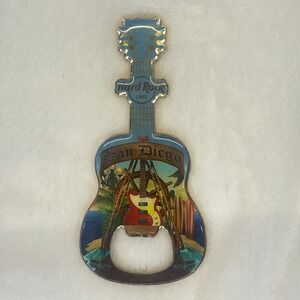 Hard Rock Cafe Classic Acoustic Guitar San Diego Magnetic Bottle Opener